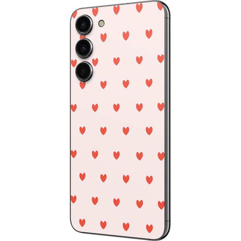 Pink and Red Hearts Galaxy S23 Plus Skin