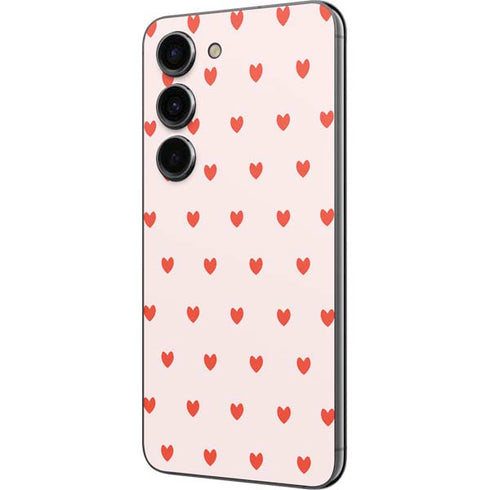 Pink and Red Hearts Galaxy S23 Skin