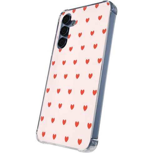 Pink and Red Hearts Galaxy S24 Clear Case