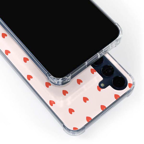Pink and Red Hearts Galaxy S24 Clear Case