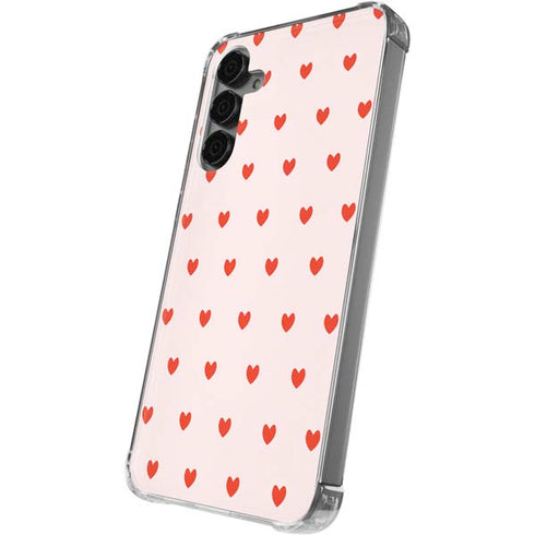 Pink and Red Hearts Galaxy S24 Plus Clear Case