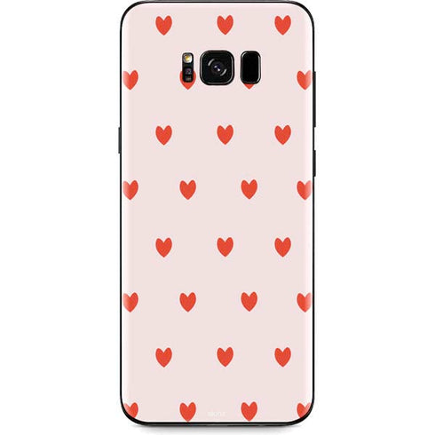 Pink and Red Hearts Galaxy S8 Plus Skin