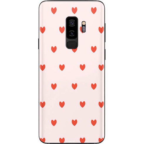 Pink and Red Hearts Galaxy S9 Plus Skin