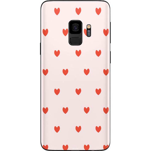 Pink and Red Hearts Galaxy S9 Skin