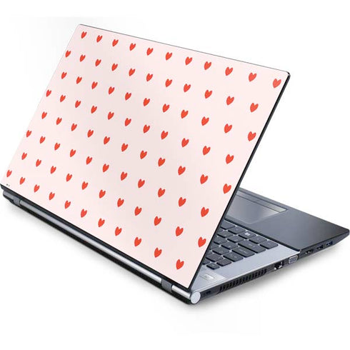 Pink and Red Hearts Generic Laptop Skin