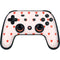 Pink and Red Hearts Google Stadia Controller Skin