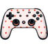 Pink and Red Hearts Google Stadia Controller Skin