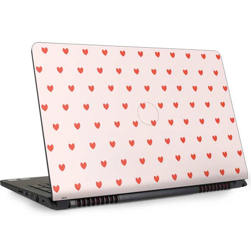 Pink and Red Hearts Dell Inspiron Skin