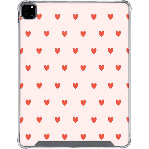 Pink and Red Hearts iPad Pro 12.9in (2020) Clear Case