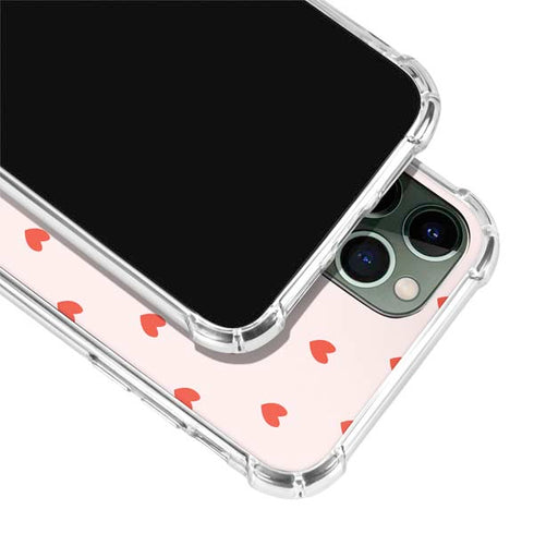 Pink and Red Hearts iPhone 11 Pro Max Clear Case
