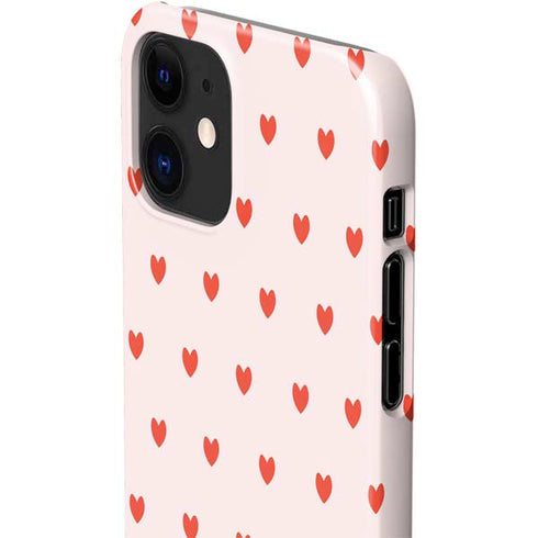 Pink and Red Hearts iPhone 12 Mini Lite Case