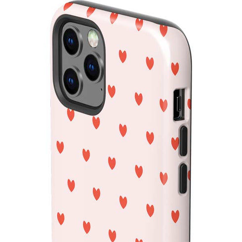 Pink and Red Hearts iPhone 12 Pro Impact Case