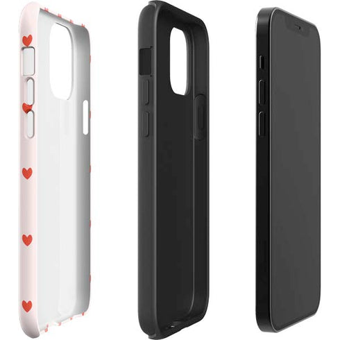 Pink and Red Hearts iPhone 12 Pro Max Impact Case