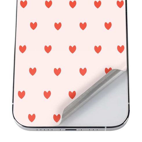 Pink and Red Hearts iPhone 12 Pro Max Skin
