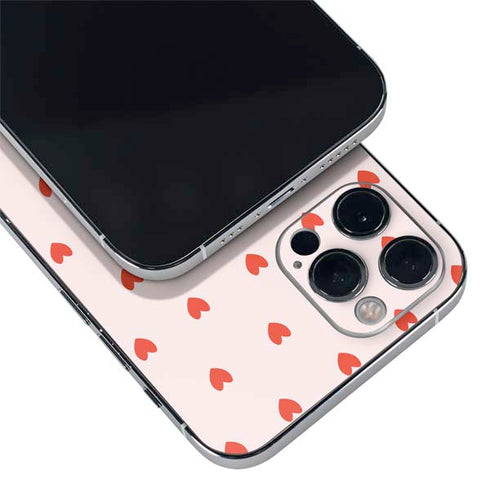 Pink and Red Hearts iPhone 12 Pro Skin