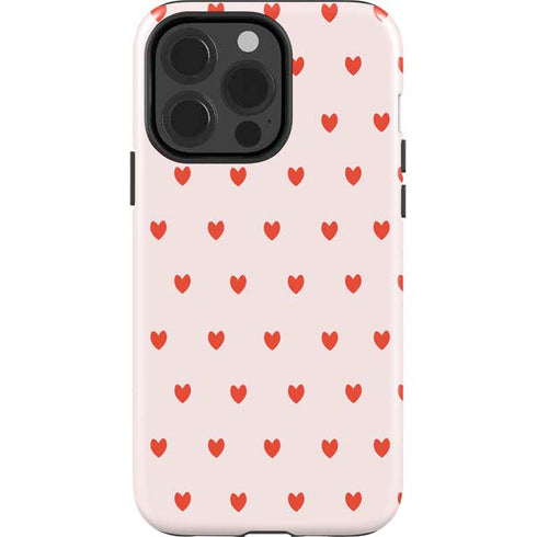 Pink and Red Hearts iPhone 13 Pro Impact Case