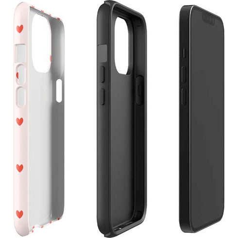 Pink and Red Hearts iPhone 13 Pro Max Impact Case