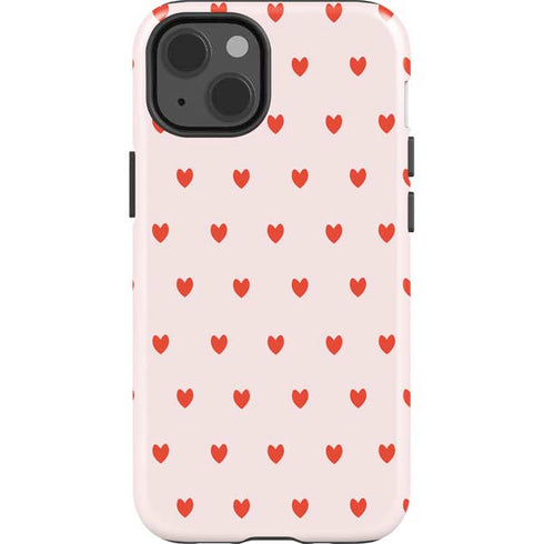 Pink and Red Hearts iPhone 14 Impact Case