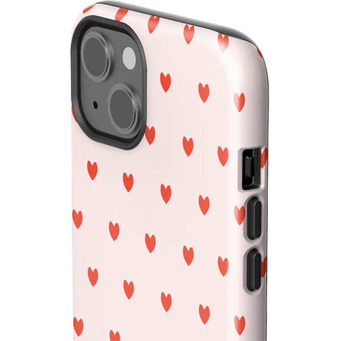 Pink and Red Hearts iPhone 15 Impact Case