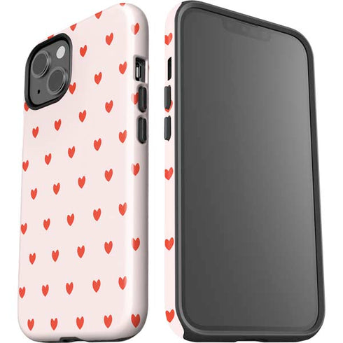 Pink and Red Hearts iPhone 15 Impact Case