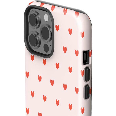 Pink and Red Hearts iPhone 15 Pro Max Impact Case
