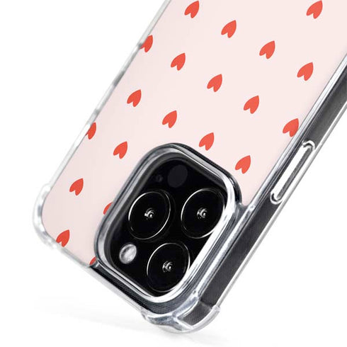 Pink and Red Hearts iPhone 15 Pro Max MagSafe Case