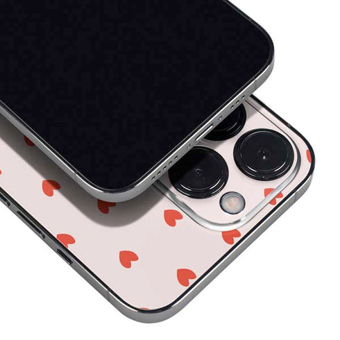 Pink and Red Hearts iPhone 14 Pro Skin