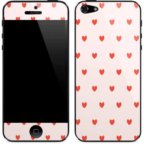 Pink and Red Hearts iPhone 5/5s/5SE Skin