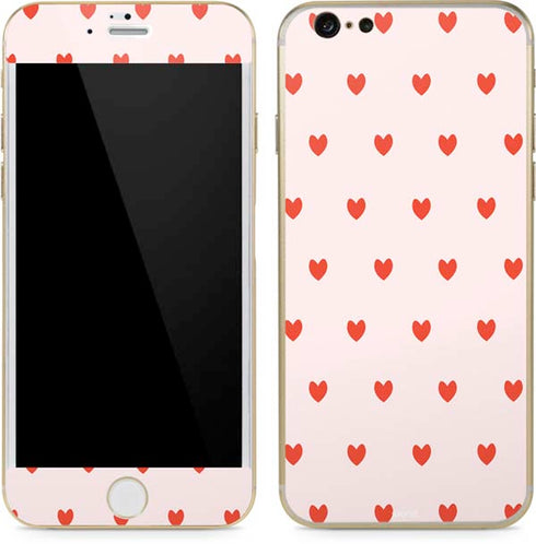 Pink and Red Hearts iPhone 6/6s Skin