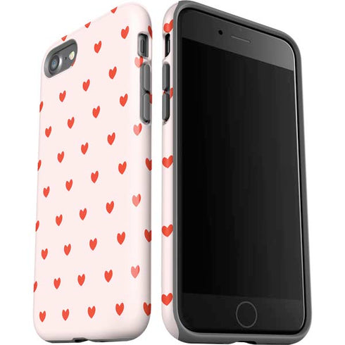 Pink and Red Hearts iPhone SE (2nd & 3rd Gen) Pro Case