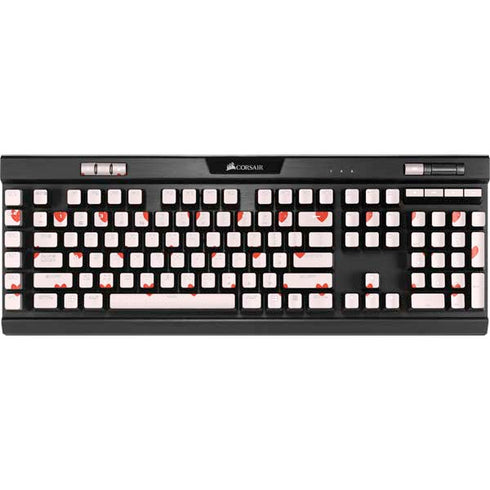 Pink and Red Hearts K95 RGB PLATINUM Mechanical Gaming Keyboard Skin