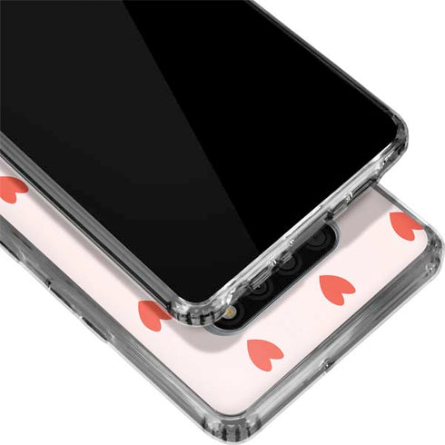 Pink and Red Hearts LG Stylo 6 Clear Case