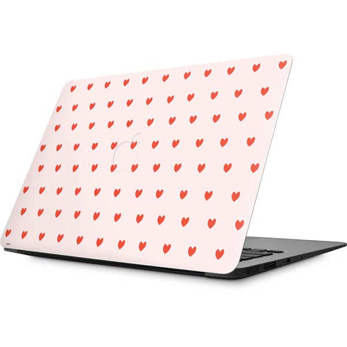 Pink and Red Hearts Apple MacBook Skin