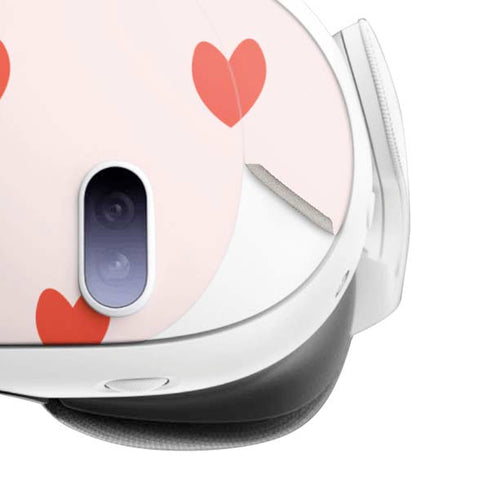 Pink and Red Hearts Meta Quest 3 Skin