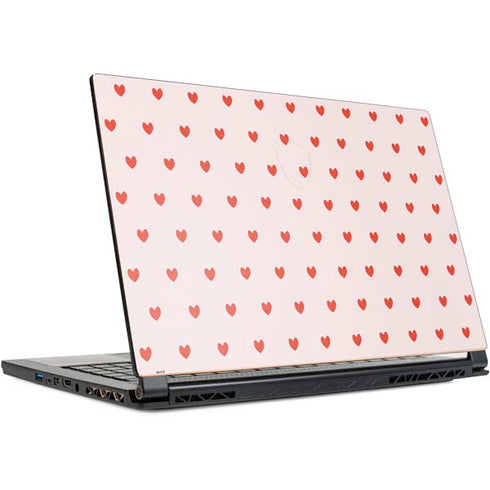 Pink and Red Hearts MSI GS65 Stealth Laptop Skin