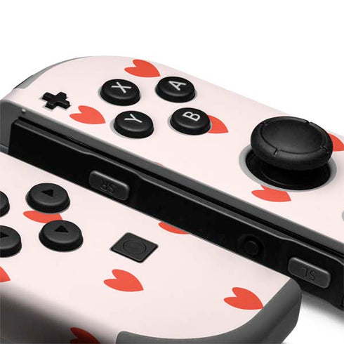 Pink and Red Hearts Nintendo Joy-Con (L/R) Controller Skin