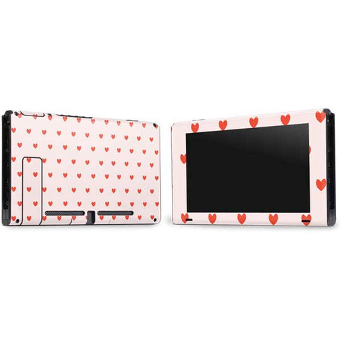 Pink and Red Hearts Nintendo Switch Bundle Skin