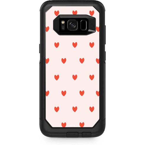 Pink and Red Hearts Otterbox Commuter Galaxy Skin