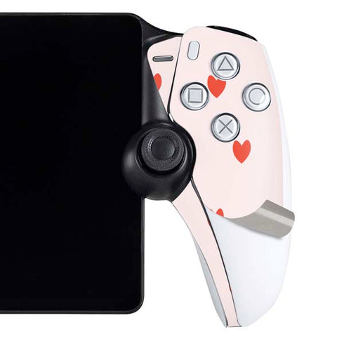 Pink and Red Hearts PlayStation Portal Remote Player Skin