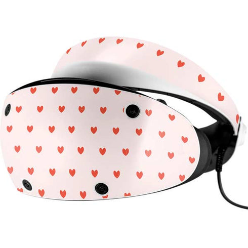 Pink and Red Hearts PlayStation VR2 Skin