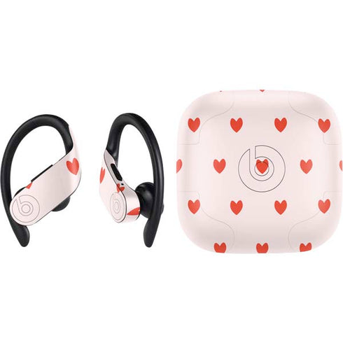 Pink and Red Hearts PowerBeats Pro Skin