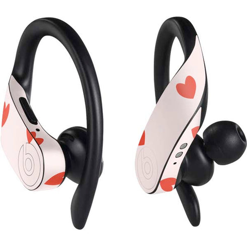 Pink and Red Hearts PowerBeats Pro Skin