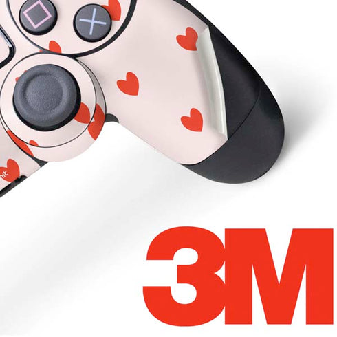 Pink and Red Hearts PS4 Controller Skin