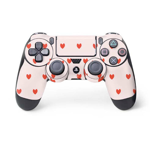 Pink and Red Hearts PS4 Controller Skin