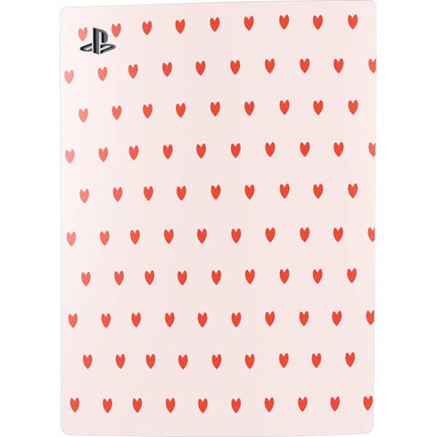 Pink and Red Hearts PS5 Digital Edition Bundle Skin