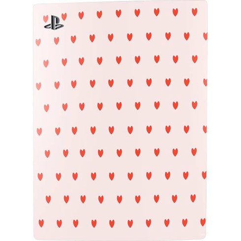 Pink and Red Hearts PS5 Digital Edition Console Skin