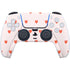 Pink and Red Hearts PS5 Controller Skin