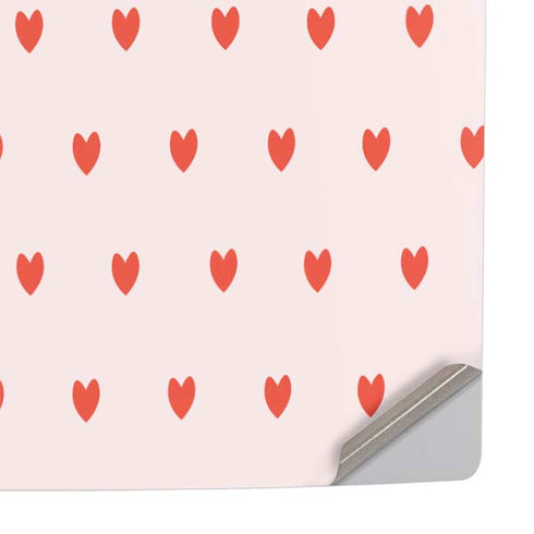 Pink and Red Hearts PS5 Slim Disk Console Skin