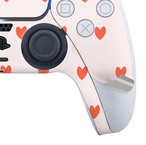 Pink and Red Hearts PS5 Slim Digital Edition Bundle Skin