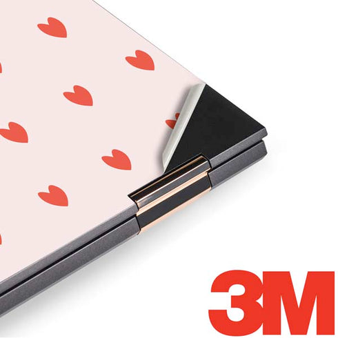 Pink and Red Hearts HP Spectre Skin